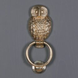 Vintage Owl Door Knocker - Silver or Brass Options