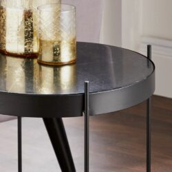 black marble lamp table