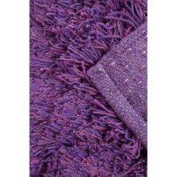 Hillington Luxury Shag Pile Rug in Dark Purple