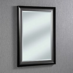 Lumley Classic Black and Silver Wall Mirror - Choice of Sizes