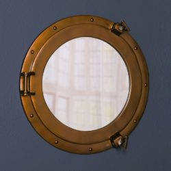 Brass Port Hole Wall Mirror - Choice of Sizes