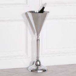 Aluminium Tall Silver Wine Cooler Ice Bucket