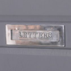 Polished Aluminium Silver Door Letter Plate - Choice of Sizes