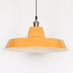 Large Round Industrial Metal Pendant Light - Choice of Colours