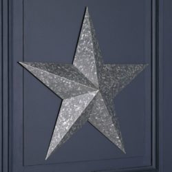 Large Decorative Silver Metal Wall Star