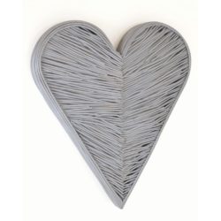 Decorative Grey Rattan Heart - Available in a Choice of Sizes