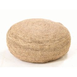 Rustic Raffia Natural Round Footstool Pouffe - Choice of Sizes