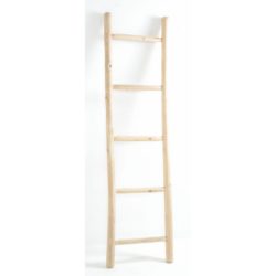 Maria Light Teak Wood Display Ladder