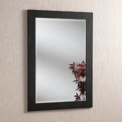 Floyd Dark Grey Wall Mirror with Stone Effect Frame - Choice of Sizes