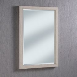 Rectangular Wall Mirror with Stone Effect Frame