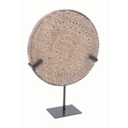 Native Discovery Collection Tribal Disc Ornament on Stand