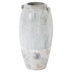 Large Floor Standing White Ceramic Urn Vase - Choice of Sizes