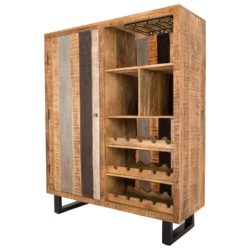 Tom's Cabin Collection Reclaimed Rustic Wood Drinks Cabinet