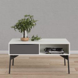 Frantz Contemporary Coffee Table with Drawer - Choice of Colours