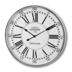 Vintage Style Round White London Wall Clock