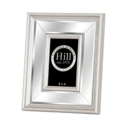 Finigan Silver Photo Frame with Bevelled Mirrored Glass - Choice of Sizes