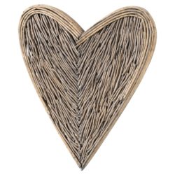 Decorative Natural Willow Heart Wall Art - Choice of Sizes