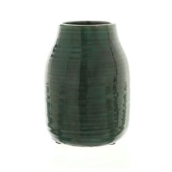 Jade Forest Rustic Green Ceramic Vase