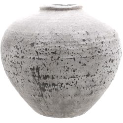 Vintage Rustic White Stone Vase - Choice of Sizes