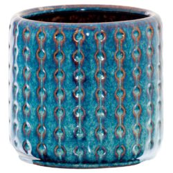 Decorative Plant Pot in Cerulean Blue