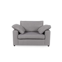 Sandford Modern Large Grey Armchair in Smoke Grey
