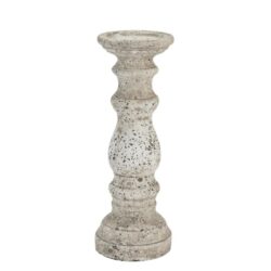 Vintage Style Rustic Stone Candlestick - Choice of Sizes
