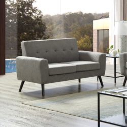 Modern 2 Seater Grey Sofa