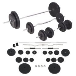 Barbell Weights & Dumbbell Weights Set - 90kg