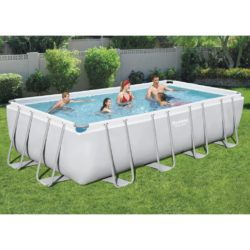 Swimming Pool with Rectaungular Steel Frame by Bestway -549x274x122 cm