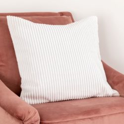 Soft Corduroy Cushion Cover - White or Rose Pink