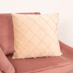 Luxury Velvet Cushion Cover with Diamond Pattern - Choice of Colours