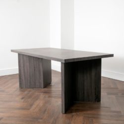 Sunderland Modern Large Chunky Grey Oak Wood Dining Table