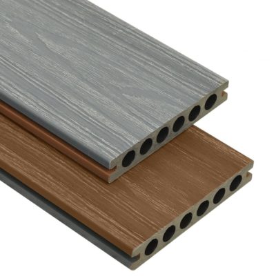 Brown & Grey Wood Effect Decking Kit with Boards & Accessories - Choice of Sizes