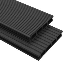 Dark Grey Decking Kit with Boards & Accessories - Choice of Sizes