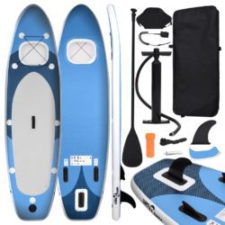 Complete Inflatable Paddleboard Set in Sky Blue - Choice of Sizes
