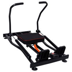 Rowing Machine with 4 Level Hydraulic Resistance, LCD Display & Calorie Counter