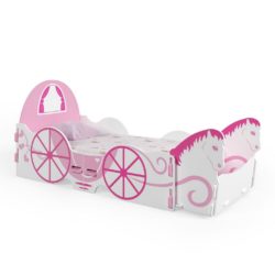 Horse and Carriage Novelty Pink Kids Bed for Juniors