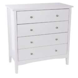 Bedford White Chest of 4 Drawers