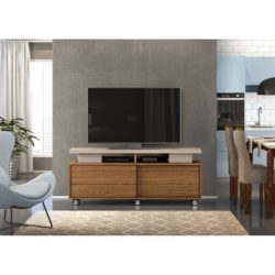 Camden Large Modern TV Cabinet with Sliding Door & Wheels - Choice of Colour Options