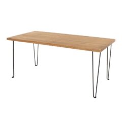 Alvin Modern Wooden Coffee Table with Hairpin Legs
