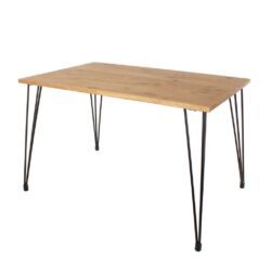 Alvin Modern Wooden Dining Table with Hairpin Legs - Choice of Sizes