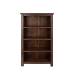 Baltimore Colonial Dark Wooden Bookcase with a Deep Oak Finish