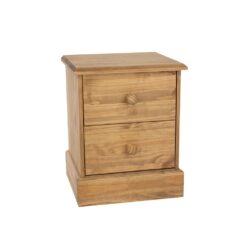 Hereford Solid Pine Wood Bedside Table with Drawers