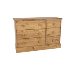 Hereford Large Solid Pine Wood Chest of Drawers Sideboard