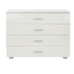 Arctic Gloss White Chest of Drawers