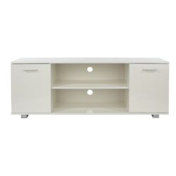 Arctic Large Gloss White TV Cabinet