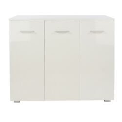 Arctic Large Gloss White Cupboard with 3 Doors