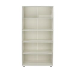 Arctic Tall Large Gloss White Bookcase