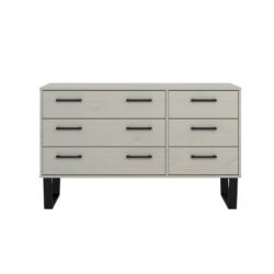 Harlow Large Industrial Grey Chest of Drawers or Sideboard with Metal Legs