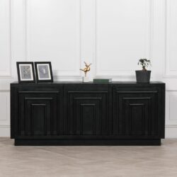 Luxury Modern Large Black Wooden Sideboard